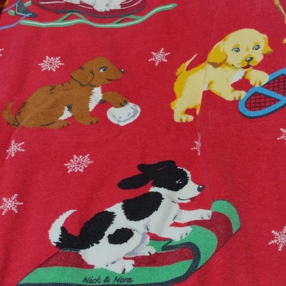 Nick & Nora puppies pajamas, sz large - Picture 15 of 16